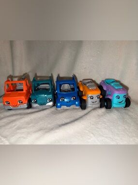 Fisher Price Little People SET OF 5 Multicoloured Vehicles